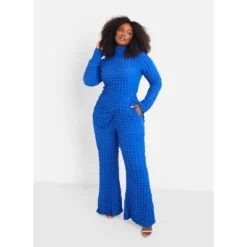 Rebdolls Virgo Popcorn Smocking Bell Bottom Pants