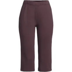 Lands' End Women's Sport Knit High Rise Elastic Waist Pull On Capri Pants 32 Lands' End Women's Sport Knit High Rise Elastic Waist Pull On Capri Pants -Women Store GUEST d2ee4cba 9d84 458a bcc9 b78a15185bd0
