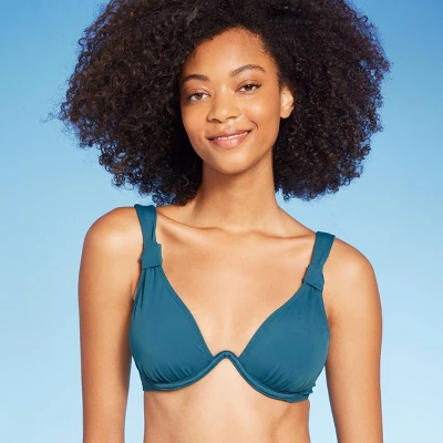 Women's Knot Detail Continuous Underwire Bikini Top - Shade & Shore™ 4 Women's Knot Detail Continuous Underwire Bikini Top - Shade & Shore™ - Image 2
