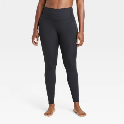 Women's Brushed Sculpt Curvy High-Rise Pocketed Leggings 28" - All In Motion™ 4 Women's Brushed Sculpt Curvy High-Rise Pocketed Leggings 28" - All In Motion™ - Image 2