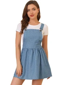 Allegra K Women's Pattern Overall Adjustable Shoulder Suspender Straps Mini Skirt -Women Store GUEST d38469e7 9a09 4115 918e 393cd9aceca2
