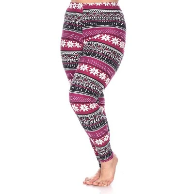 Women's Plus Size Printed Leggings - One Size Fits Most Plus - White Mark 18 Women's Plus Size Printed Leggings - One Size Fits Most Plus - White Mark - Image 16