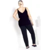 Women's Plus Size Supima® Active Pant Black - Average | AVENUE -Women Store GUEST d5d29298 2c4f 4859 bf65 1a8b087fda40
