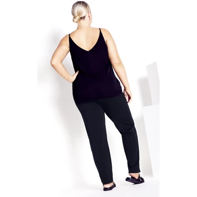 Women's Plus Size Supima® Active Pant Black - Average | AVENUE 3 Women's Plus Size Supima® Active Pant Black - Average | AVENUE