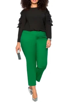 ELOQUII Women’s Plus Size Petite Kady Fit Double-Weave Pant -Women Store GUEST d613f2a7 8032 4605 a015 76a9af6774bf