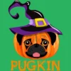 Women's Design By Humans Pugkin Pumpin Halloween By Trantanphat95 Racerback Tank Top -Women Store GUEST d66b6ecc 1dc8 4f34 9f9c 12e8ba9eab13