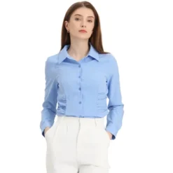 Allegra K Women's Office Ruched Waist Long Sleeve Button Down Shirts 13 Allegra K Women's Office Ruched Waist Long Sleeve Button Down Shirts -Women Store GUEST d714c859 c8d2 4588 a331 93dc3ca8285a