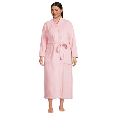Lands' End Women's Cozy Plush Long Wrap Robe 4 Lands' End Women's Cozy Plush Long Wrap Robe - Image 2