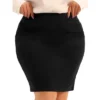 Agnes Orinda Women's Plus Size High Waist Stretch Office Work Bodycon Pencil Skirt -Women Store GUEST da486390 6649 481d a78a 980a108df897