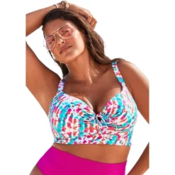 Swimsuits For All Women’s Plus Size Bra Sized Tie Front Longline Underwire Bikini Top 10 Swimsuits For All Women’s Plus Size Bra Sized Tie Front Longline Underwire Bikini Top -Women Store GUEST daab98ec da60 41e9 82a6 690abe86199b