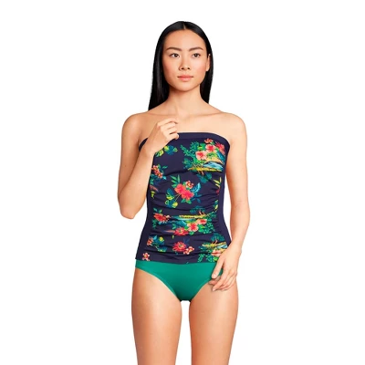 Lands' End Women's Strapless Bandeau Tankini Top Swimsuit With Removable And Adjustable Straps 13 Lands' End Women's Strapless Bandeau Tankini Top Swimsuit With Removable And Adjustable Straps - Image 11