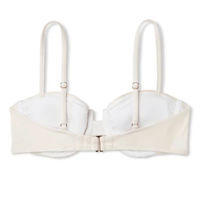 Women's Crochet Underwire Bikini Top - Shade & Shore™ Off-White 8 Women's Crochet Underwire Bikini Top - Shade & Shore™ Off-White - Image 6