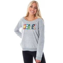 Marvel Comics Women's Avengers Heroes Long Sleeve Pullover Sleep Shirt Top -Women Store GUEST ddd86406 d7ca 4e37 959a edf579f39226