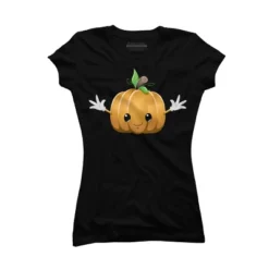 Junior's Design By Humans Halloween Pumpkin Monster 6 By LironPeer T-Shirt -Women Store GUEST de8489cf 1ee8 40d5 90eb d96fc5393cc5