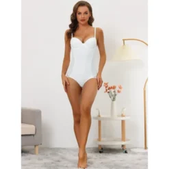 Allegra K Women's Adjustable Straps Tummy Control Shaping Mesh Leotard With Bra 12 Allegra K Women's Adjustable Straps Tummy Control Shaping Mesh Leotard With Bra -Women Store GUEST ded62fcc 8b7a 4e44 a95e ad526f62afbe