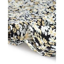 Allegra K Women's Layered Ruffle Hem Elastic Waist A-Line Skater Floral Mini Skirt -Women Store GUEST defac9d4 6722 4354 a395 b46e0076fc5c