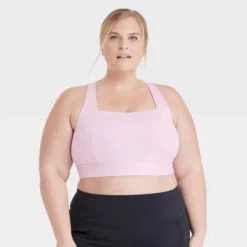 Women's Medium Support Square Neck Crossback Sports Bra - All In Motion™ -Women Store GUEST e04c181b c0bb 4bee 8f3d 10da7dccec4b