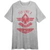 Top Gun Maverick Fly Like A Girl Women's Heather Gray Sleep Shirt 1 Top Gun Maverick Fly Like A Girl Women's Heather Gray Sleep Shirt -Women Store GUEST e3ded12b 81d4 4d51 98e4 a8fe5a183be4
