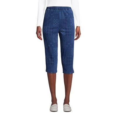 Lands' End Women's Sport Knit High Rise Elastic Waist Pull On Capri Pants 17 Lands' End Women's Sport Knit High Rise Elastic Waist Pull On Capri Pants - Image 15
