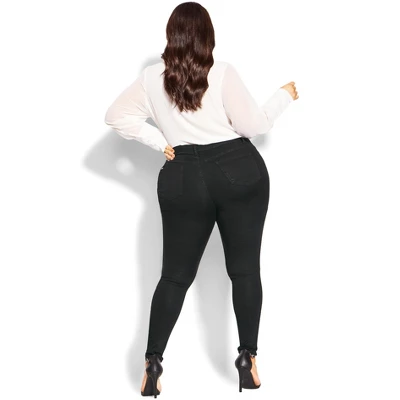 Women's Plus Size Harley Mila Jean - Black Wash | CITY CHIC 3 Women's Plus Size Harley Mila Jean - Black Wash | CITY CHIC