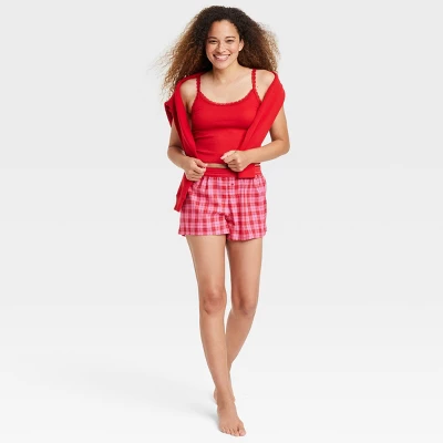 Women's Boxer Pajama Shorts - Colsie™ 8 Women's Boxer Pajama Shorts - Colsie™ - Image 6