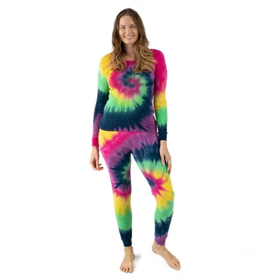 Leveret Womens Two Piece Cotton Tie Dye Pajamas 11 Leveret Womens Two Piece Cotton Tie Dye Pajamas - Image 9