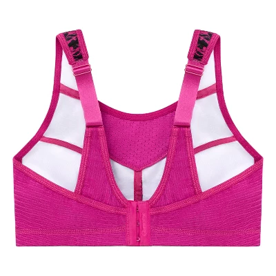 Glamorise Womens No-Bounce Camisole Elite Sports Wirefree Bra 1067 Fuchsia Print 6 Glamorise Womens No-Bounce Camisole Elite Sports Wirefree Bra 1067 Fuchsia Print - Image 4
