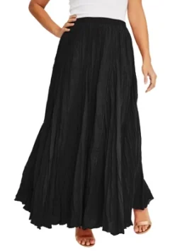 Jessica London Women’s Plus Size Flowing Crinkled Maxi Skirt -Women Store GUEST e5e8224d ecb2 423c 85d2 987f27c99261