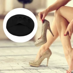 Unique Bargains Soft Fabric Breathable Five Toes Forefoot Pads For Women 5 Colors Black White Pink Gray Beige -Women Store GUEST e792d303 fe92 4417 9e61 a43198242c65