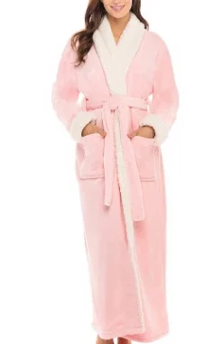 Women's Warm Winter Robe, Plush Fleece Full Length Long Bathrobe -Women Store GUEST e79abc90 7a6b 4f26 9b7d ff8e91426801