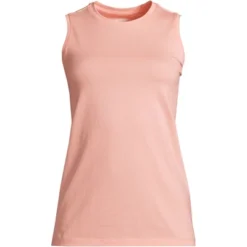 Lands' End Women's Supima Cotton Crew Neck Tank Top -Women Store GUEST e7d3b8f2 5a1d 45dc 91ca 9977348e4d12