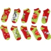 Dr. Seuss The Grinch Santa Christmas Naughty Or Nice Low Cut Ankle Socks 5 Pack Multicoloured -Women Store GUEST e7eaa92a 13eb 4886 a771 8f389d4c3365