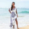 Women's Floral Boho Print Maxi Cover Up - Cupshe - One Size Fits Most -Women Store GUEST ea100120 fdfa 4d8b 8639 5e2d85222c84