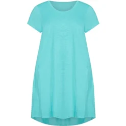 Women's Plus Size Hello Sunshine Plain Dress - Turquoise | ZIM & ZOE 8 Women's Plus Size Hello Sunshine Plain Dress - Turquoise | ZIM & ZOE -Women Store GUEST ebcbbb88 4fd6 4919 931a fbbc0858228f