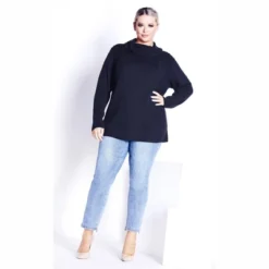 Women's Plus Size Rosie Cable Knit Sweater - Navy | AVENUE -Women Store GUEST ed58e490 9326 42b5 ac71 d8968f044a28