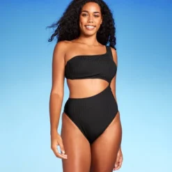 Women's Ribbed One Shoulder Cut Out One Piece Swimsuit - Shade & Shore™ 14 Women's Ribbed One Shoulder Cut Out One Piece Swimsuit - Shade & Shore™ -Women Store GUEST ed5c180b b58f 4109 a70c dac977ce4876