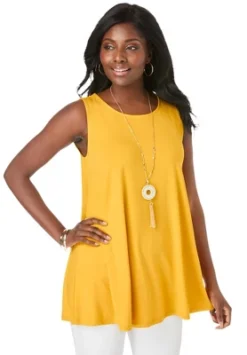 Jessica London Women’s Plus Size Sleeveless Swing Tunic 16 Jessica London Women’s Plus Size Sleeveless Swing Tunic -Women Store GUEST ef1c7760 241f 450c baff d74a76d0c1ac