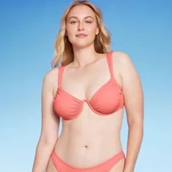 Women's Shirred Cup Continuous Underwire Bikini Top - Shade & Shore™ Pink 9 Women's Shirred Cup Continuous Underwire Bikini Top - Shade & Shore™ Pink -Women Store GUEST f21bbf8e 2bc1 408e 924c c2db7c9dbee6