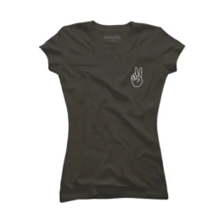 Junior's Design By Humans Peace By Desiredesign T-Shirt -Women Store GUEST f34de17c 52e0 4e63 93ba 698806988203