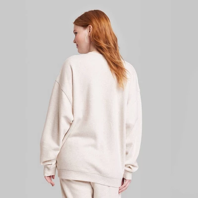 Women's Ascot + Hart Beverly Hills Graphic Pullover Sweatshirt - Beige 4 Women's Ascot + Hart Beverly Hills Graphic Pullover Sweatshirt - Beige - Image 2