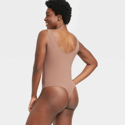 Women's Cotton Stretch Tank Bodysuit - Auden™ 6 Women's Cotton Stretch Tank Bodysuit - Auden™ - Image 4