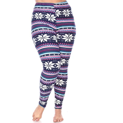 Women's Plus Size Printed Leggings - One Size Fits Most Plus - White Mark 16 Women's Plus Size Printed Leggings - One Size Fits Most Plus - White Mark - Image 14