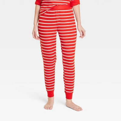 Women's Striped Matching Family Thermal Pajama Pants - Wondershop™ Red 6 Women's Striped Matching Family Thermal Pajama Pants - Wondershop™ Red - Image 4