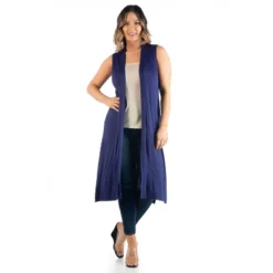 24seven Comfort Apparel Women's Plus Long Sleeveless Vest 10 24seven Comfort Apparel Women's Plus Long Sleeveless Vest -Women Store GUEST f4ff9074 b6ed 4c9a 88bc 7150bf2226ec