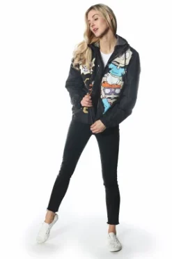 Members Only - Women's Chucky Placement Windbreaker Oversized Jacket -Women Store GUEST f52fc141 0f60 47bd 9f3f fe088c10b2ab