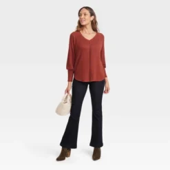 Women's Long Sleeve Knit Top - Knox Rose™ 9 Women's Long Sleeve Knit Top - Knox Rose™ -Women Store GUEST f6265af6 0573 4c8c 9750 38900c2aaba4