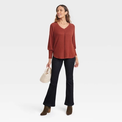 Women's Long Sleeve Knit Top - Knox Rose™ 4 Women's Long Sleeve Knit Top - Knox Rose™ - Image 2