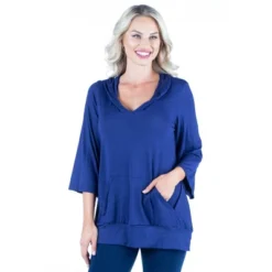 24seven Comfort Apparel Womens Trendy Oversized Fashion Hoodie Top -Women Store GUEST f63b62e9 f838 4c61 bd9e f33310e0d7ac