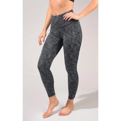 90 Degree By Reflex - Women's High Waist Space Dye 7/8 Ankle Leggings With Side Pockets And Curved Back Yoke 8 90 Degree By Reflex - Women's High Waist Space Dye 7/8 Ankle Leggings With Side Pockets And Curved Back Yoke - Image 6