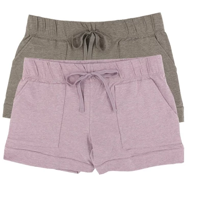 Felina Women's Organic Cotton Stretch Drawstring Short 2-Pack 7 Felina Women's Organic Cotton Stretch Drawstring Short 2-Pack - Image 5